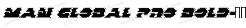 Man Global Pro Bold字体转换